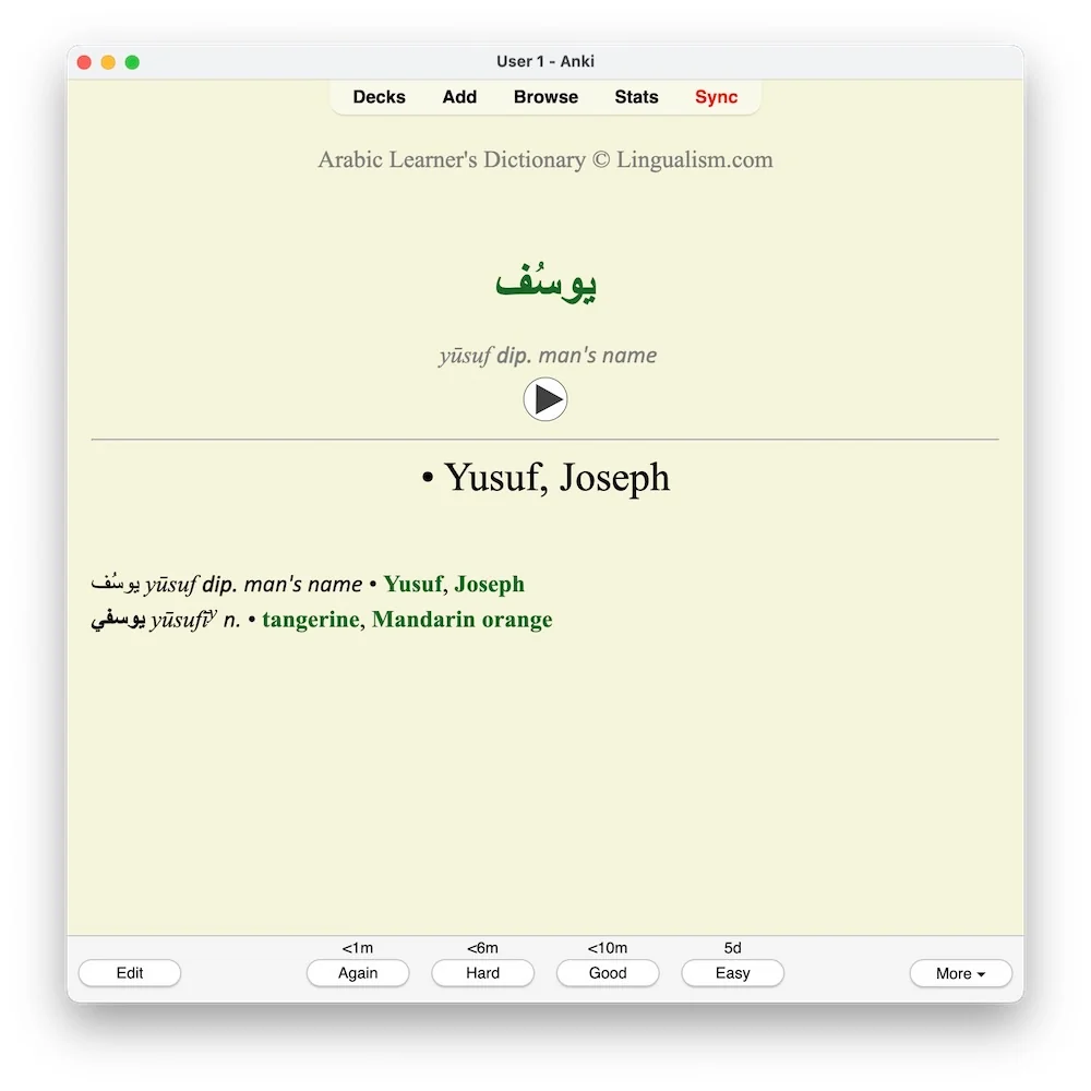 Arabic Learner's Dictionary: Anki Flashcards - Image 9