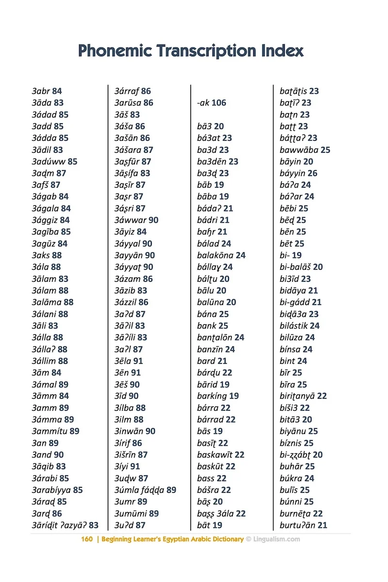 Beginning Learner's Egyptian Arabic Dictionary - Image 7
