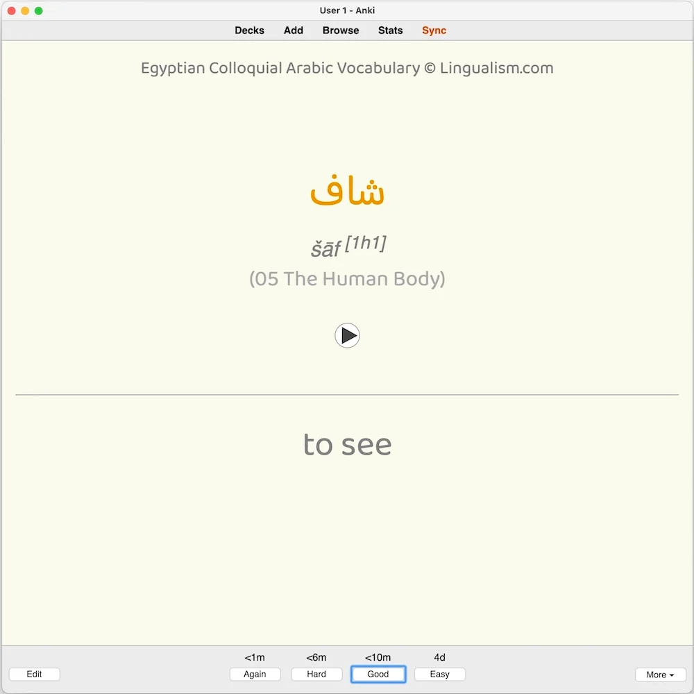 Egyptian Colloquial Arabic Vocabulary: Anki Flashcards - Image 3