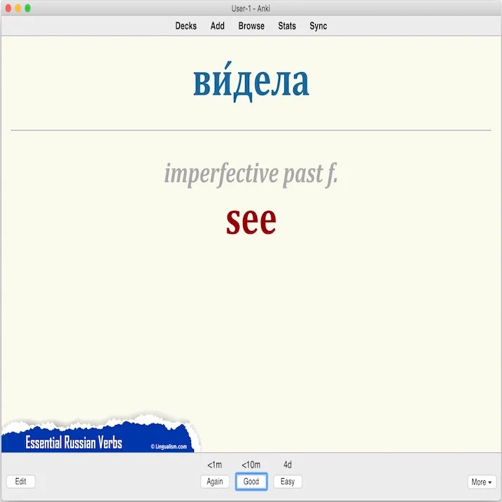 Essential Russian Verbs: Anki Flashcards - Image 6