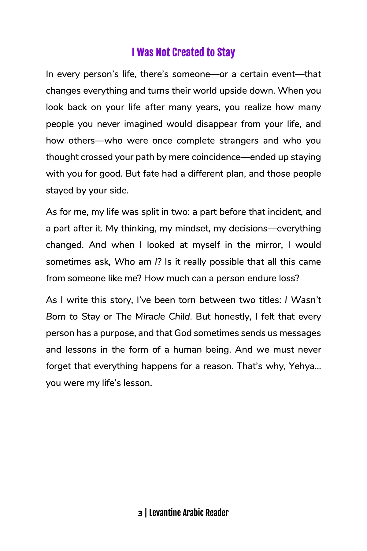I Was Not Created to Stay (Jordanian) - Image 3