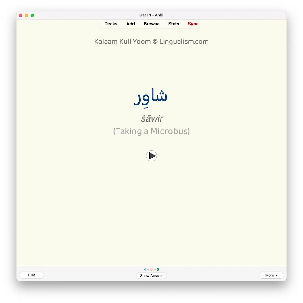 Kalaam Kull Yoom 1: Anki Flashcards - Image 4