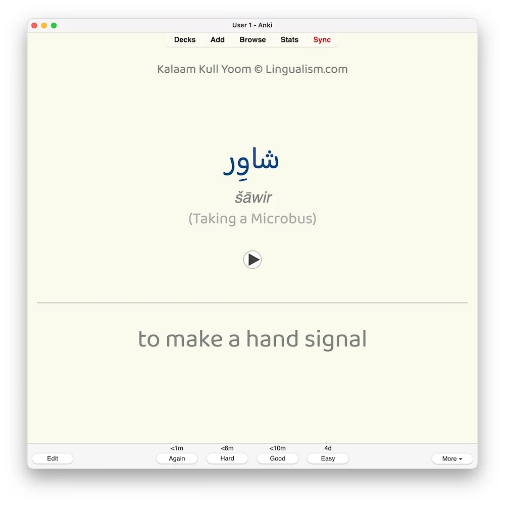 Kalaam Kull Yoom 1: Anki Flashcards - Image 5