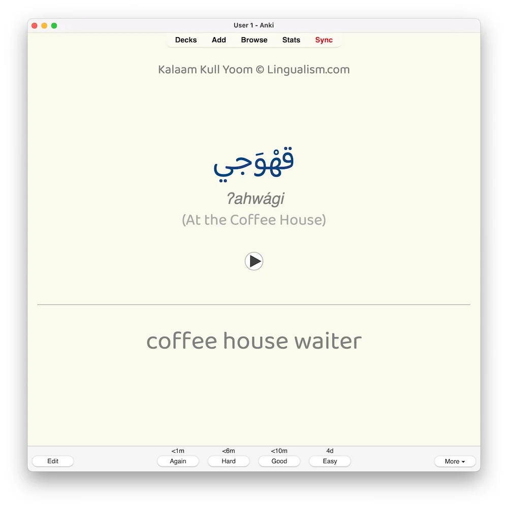 Kalaam Kull Yoom 1: Anki Flashcards - Image 7