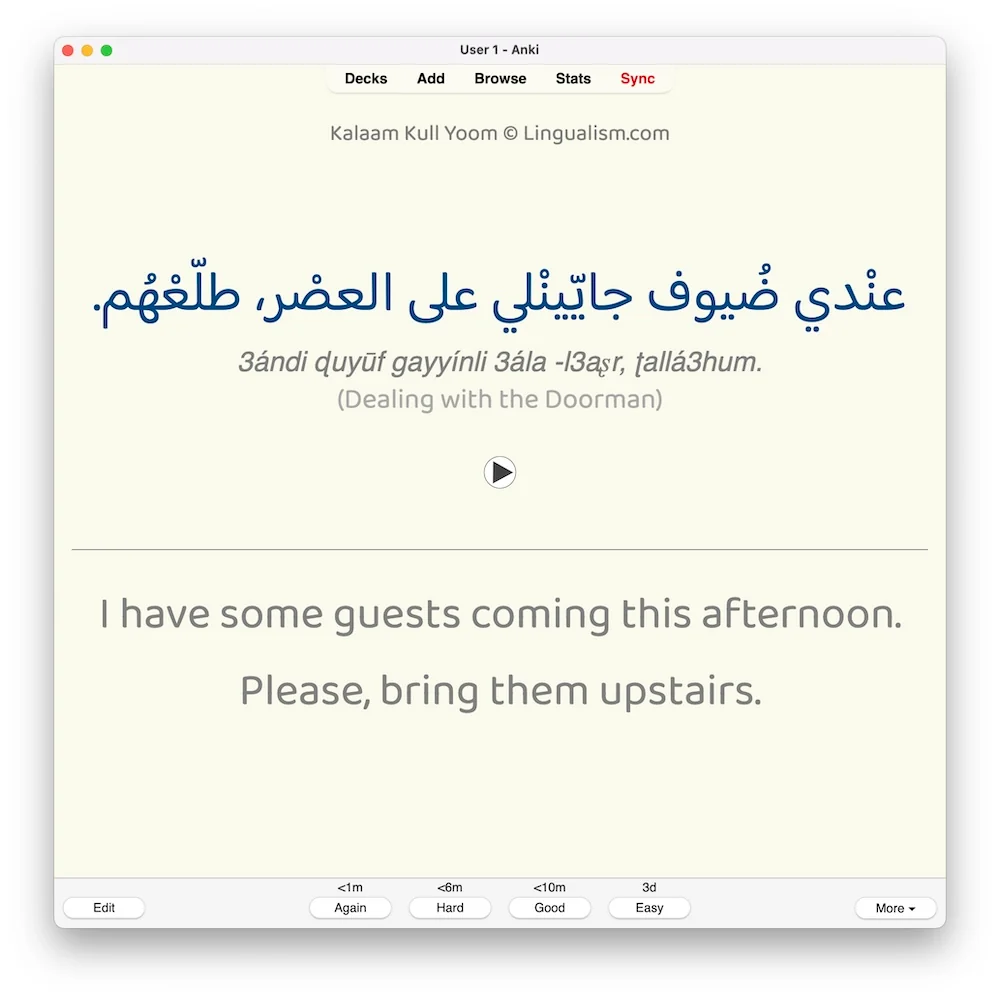 Kalaam Kull Yoom 2: Anki Flashcards - Image 2