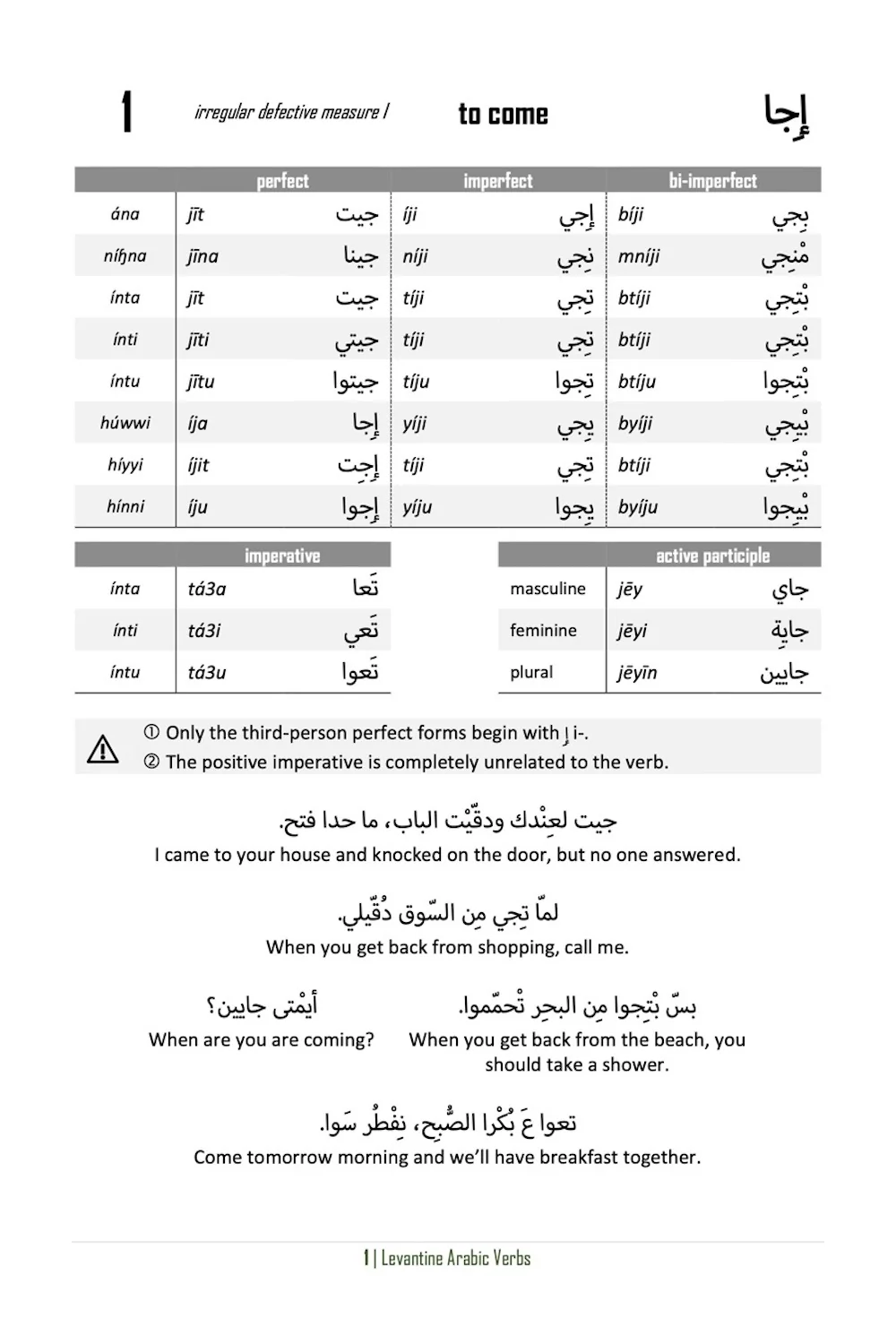 Levantine Arabic Verbs - Image 3