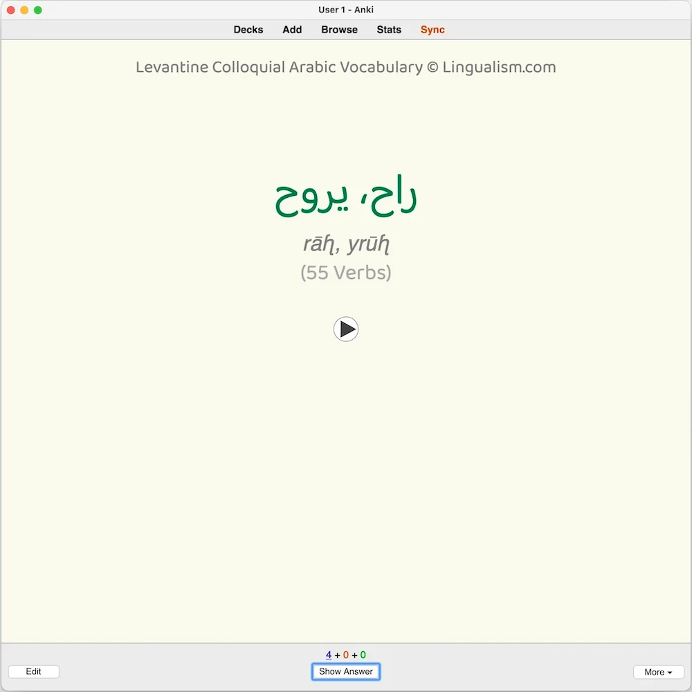 Levantine Colloquial Arabic Vocabulary: Anki Flashcards - Image 6
