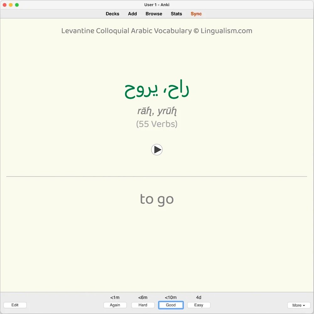 Levantine Colloquial Arabic Vocabulary: Anki Flashcards - Image 7