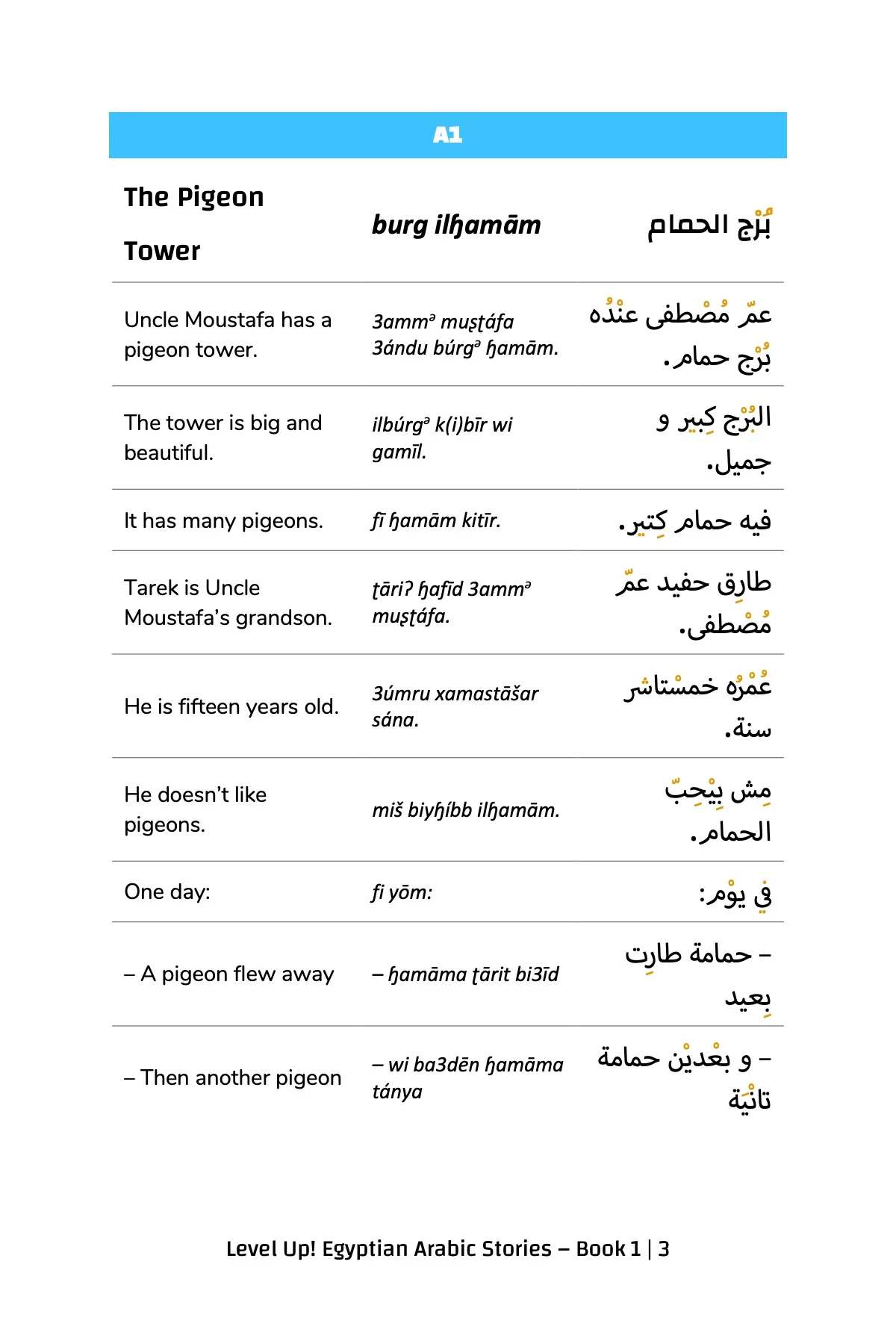 Level Up! Egyptian Arabic Stories (Book 1) - Image 4