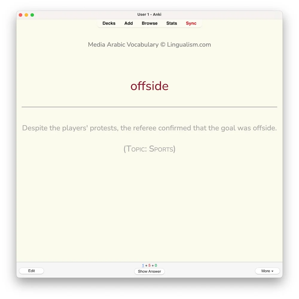 Media Arabic Vocabulary 2: Anki Flashcards - Image 10