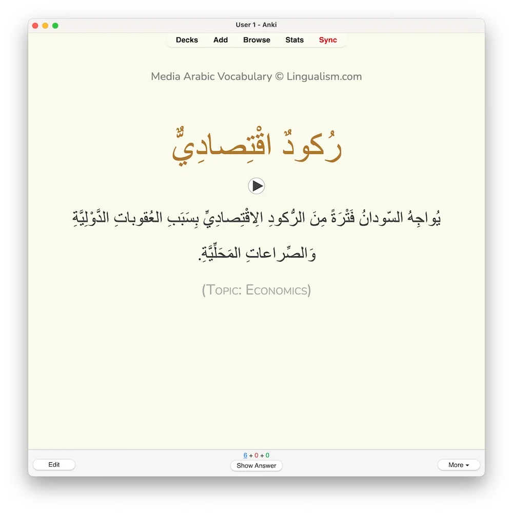 Media Arabic Vocabulary 2: Anki Flashcards - Image 2