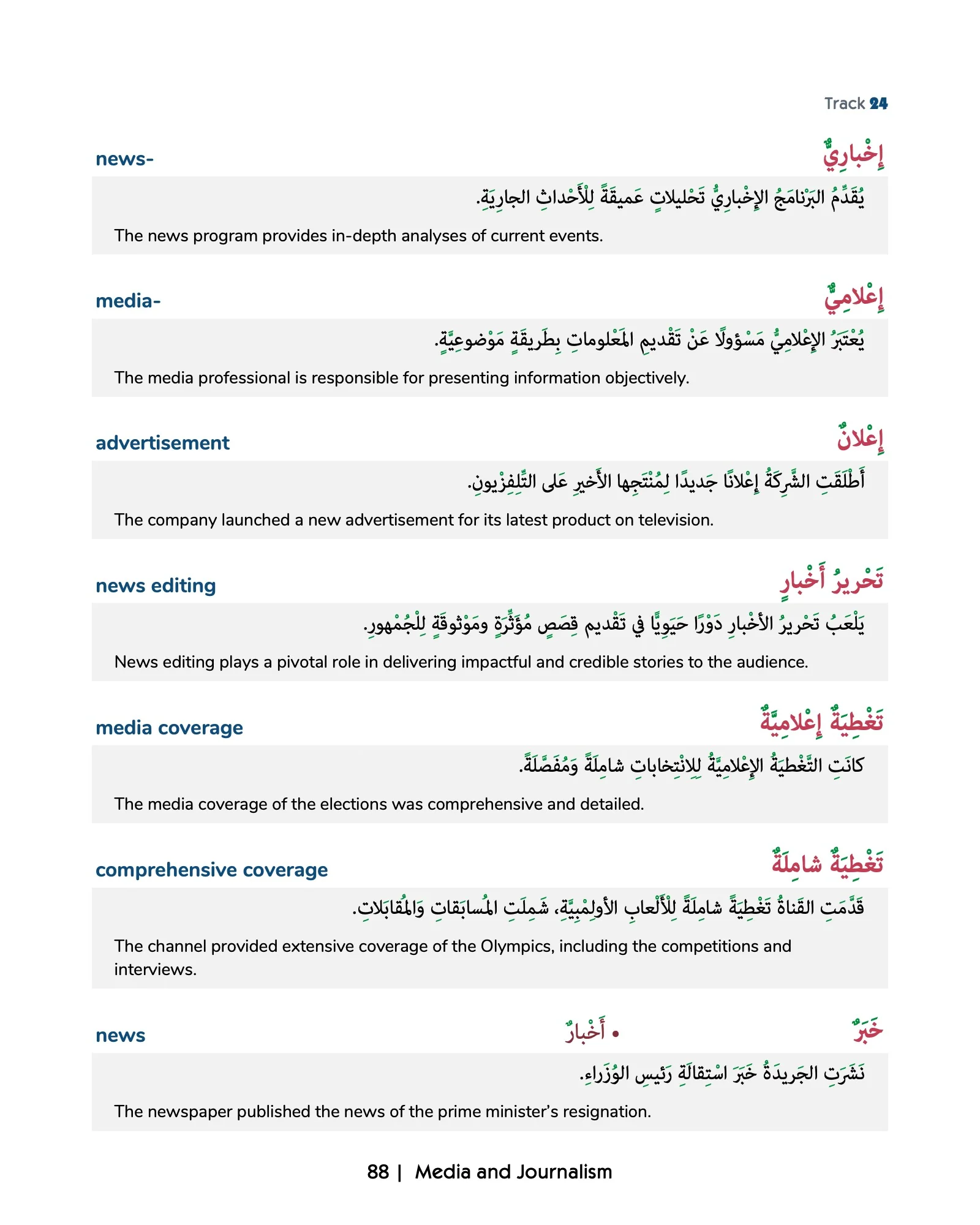 Media Arabic Vocabulary 4 - Image 6