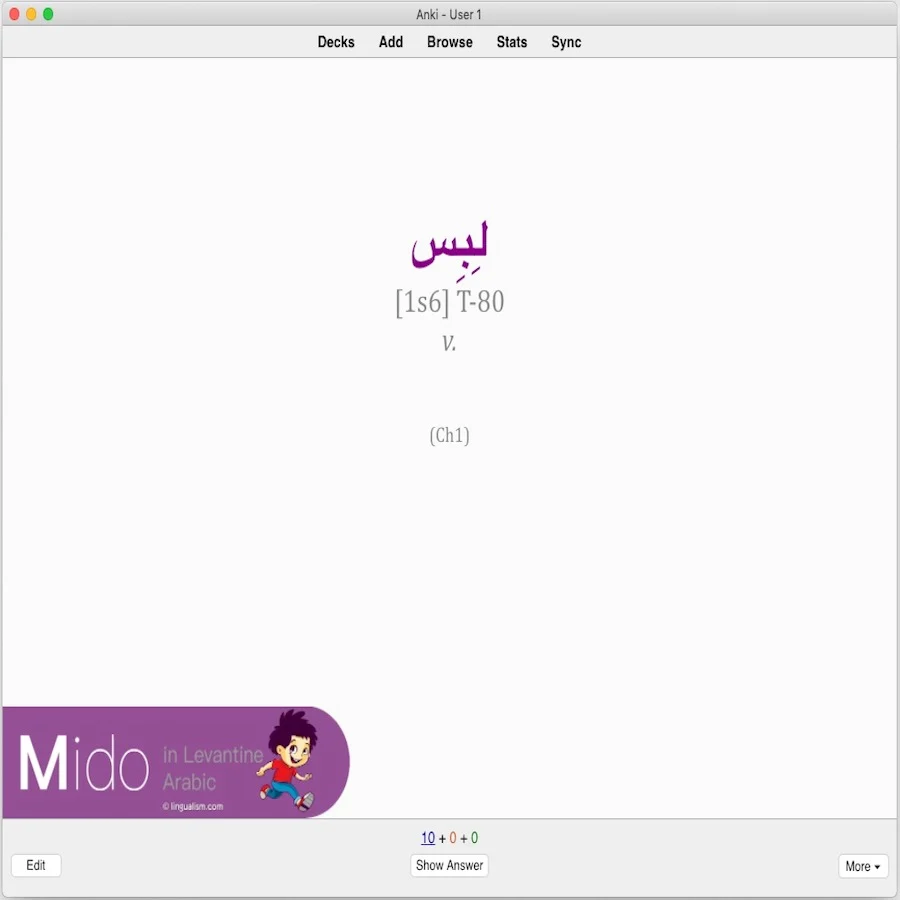 Mido in Levantine Arabic: Anki Flashcards - Image 2