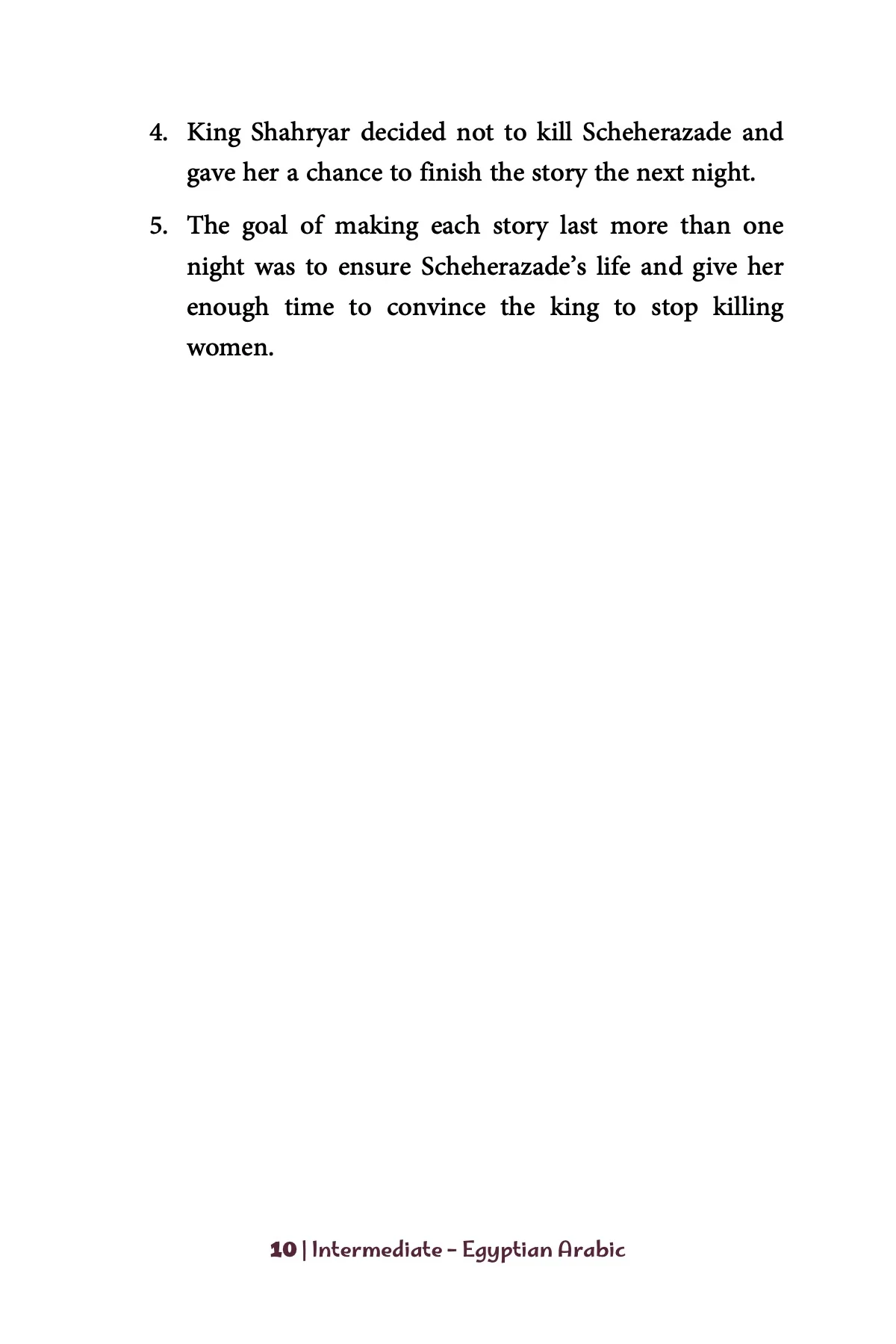 One Thousand and One Nights (Intermediate - Egyptian Arabic) - Image 11