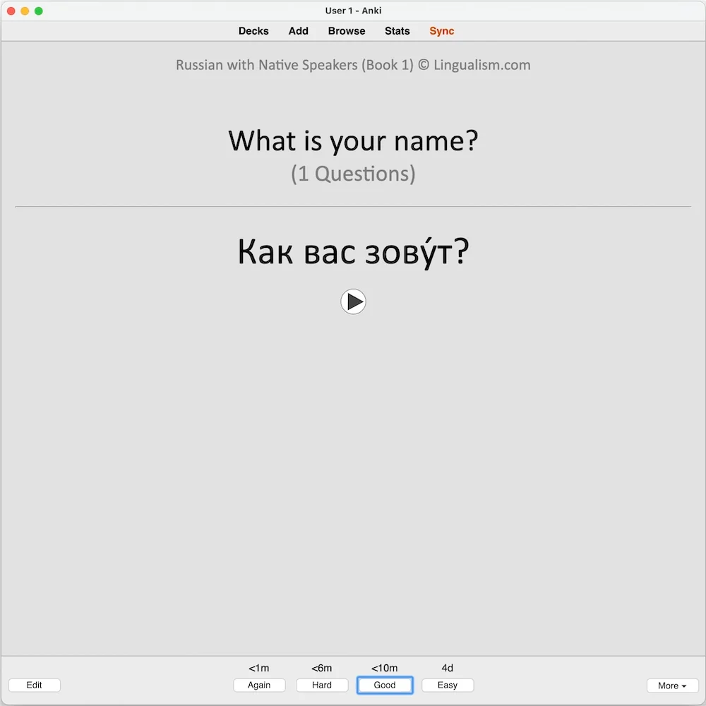 Russian with Native Speakers (Book 1): Anki Flashcards - Image 5