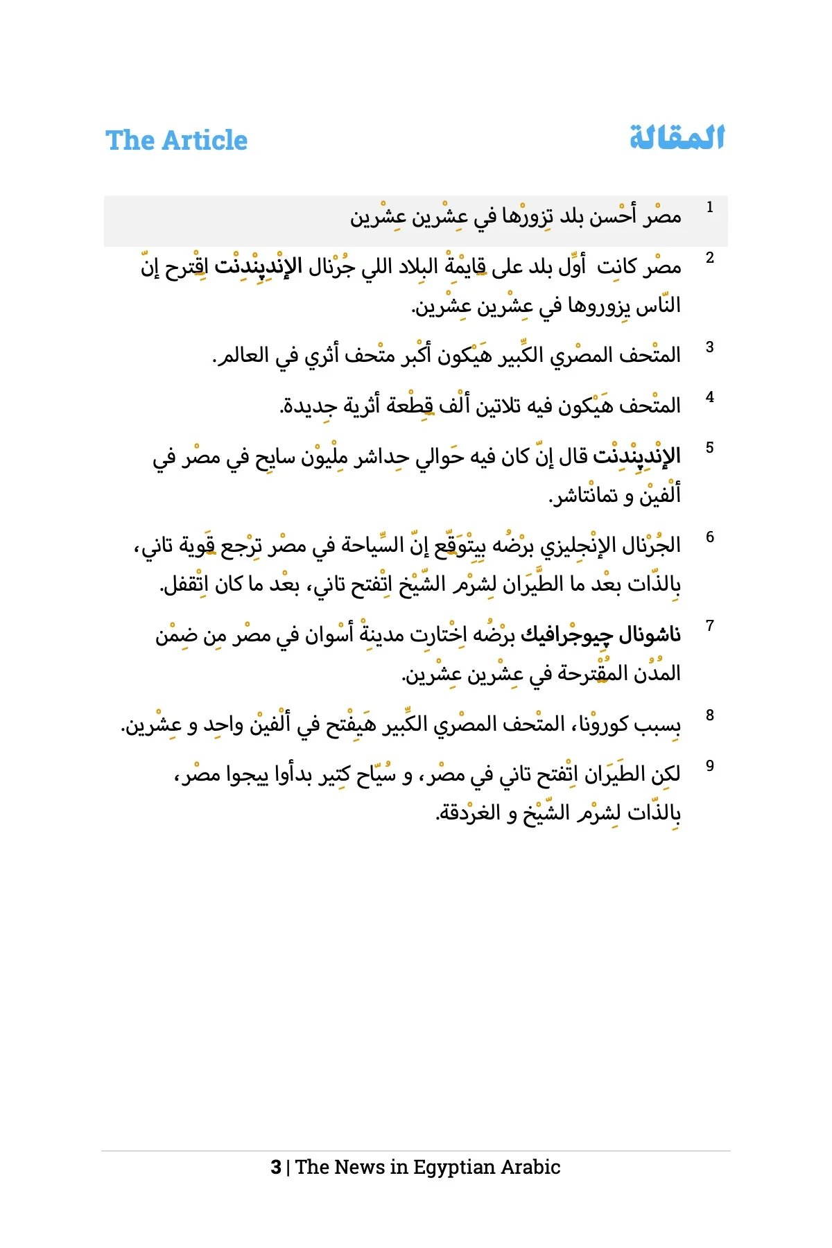 The News in Egyptian Arabic - Image 6